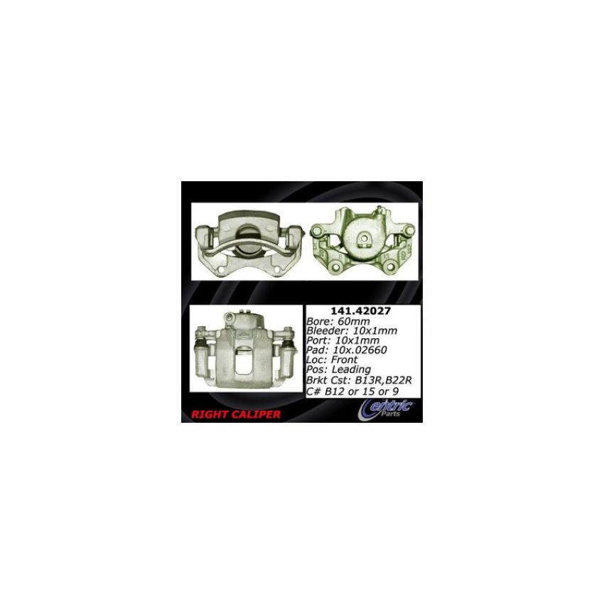 CENTRIC PARTS 141.42027 Centric Semi-Loaded Brake Caliper