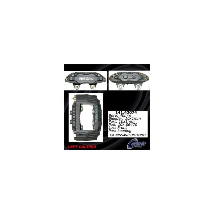 CENTRIC PARTS 141.42074 Centric Semi-Loaded Brake Caliper