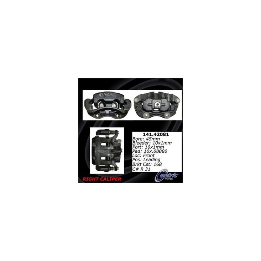 CENTRIC PARTS 141.42081 Centric Semi-Loaded Brake Caliper