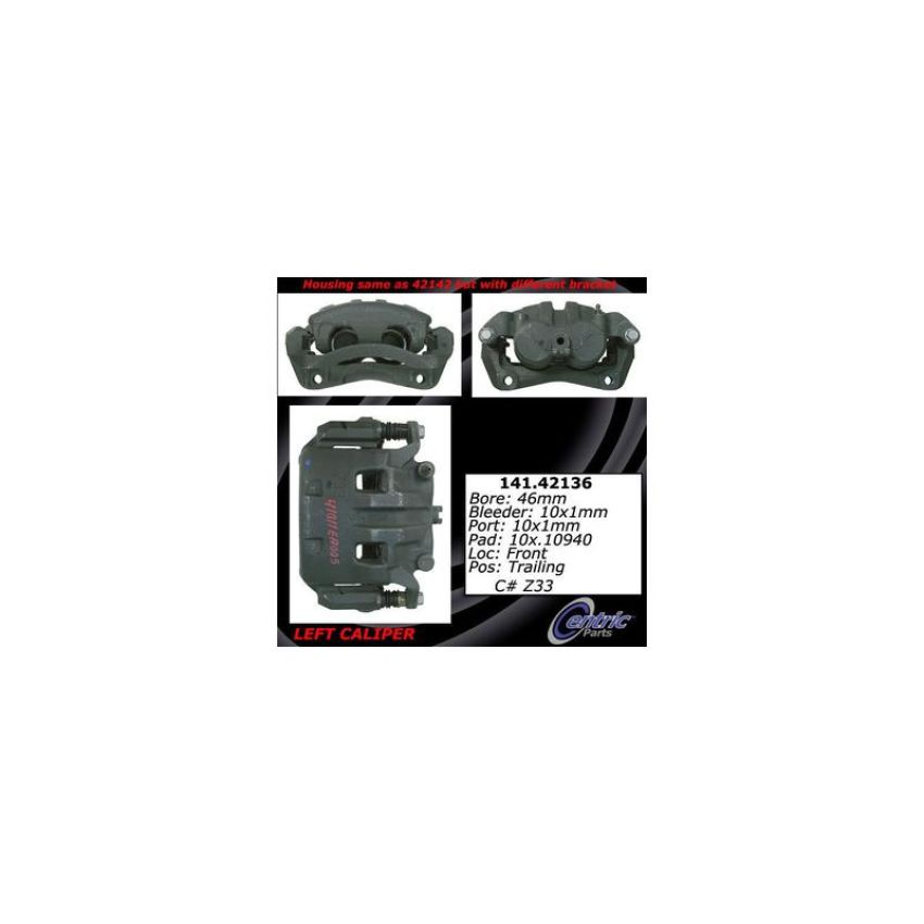 CENTRIC PARTS 141.42136 Centric Semi-Loaded Brake Caliper
