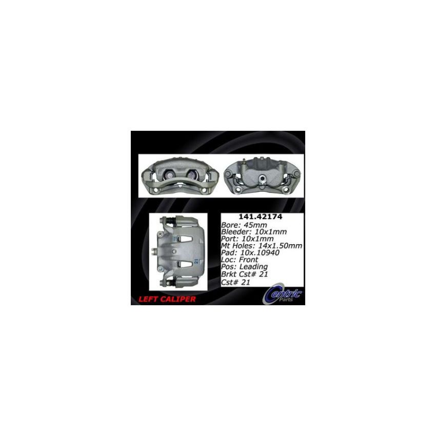 CENTRIC PARTS 141.42174 Centric Semi-Loaded Brake Caliper