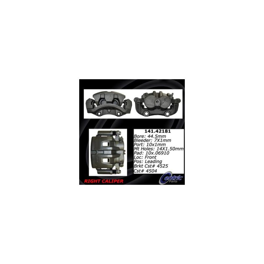 CENTRIC PARTS 141.42181 Centric Semi-Loaded Brake Caliper