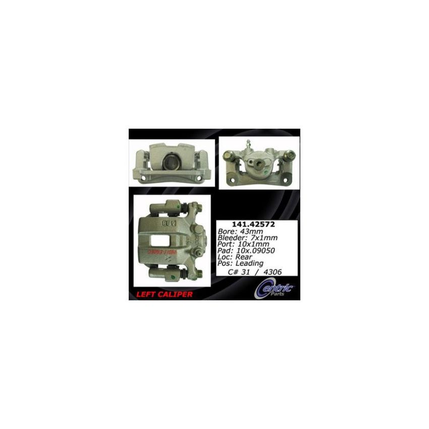 CENTRIC PARTS 141.42572 Centric Semi-Loaded Brake Caliper
