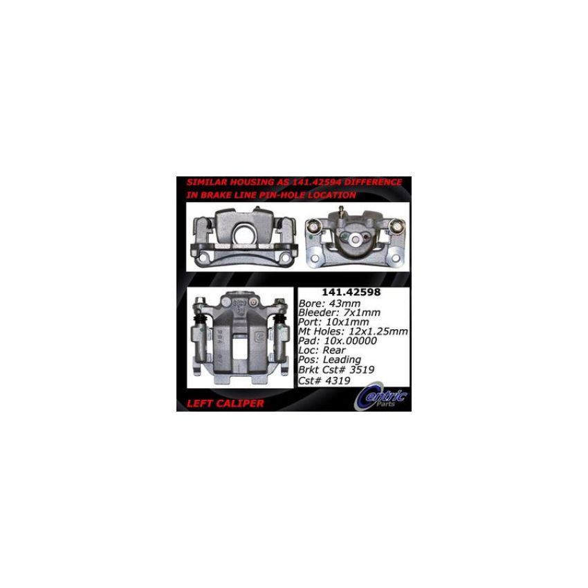 CENTRIC PARTS 141.42598 Centric Semi-Loaded Brake Caliper