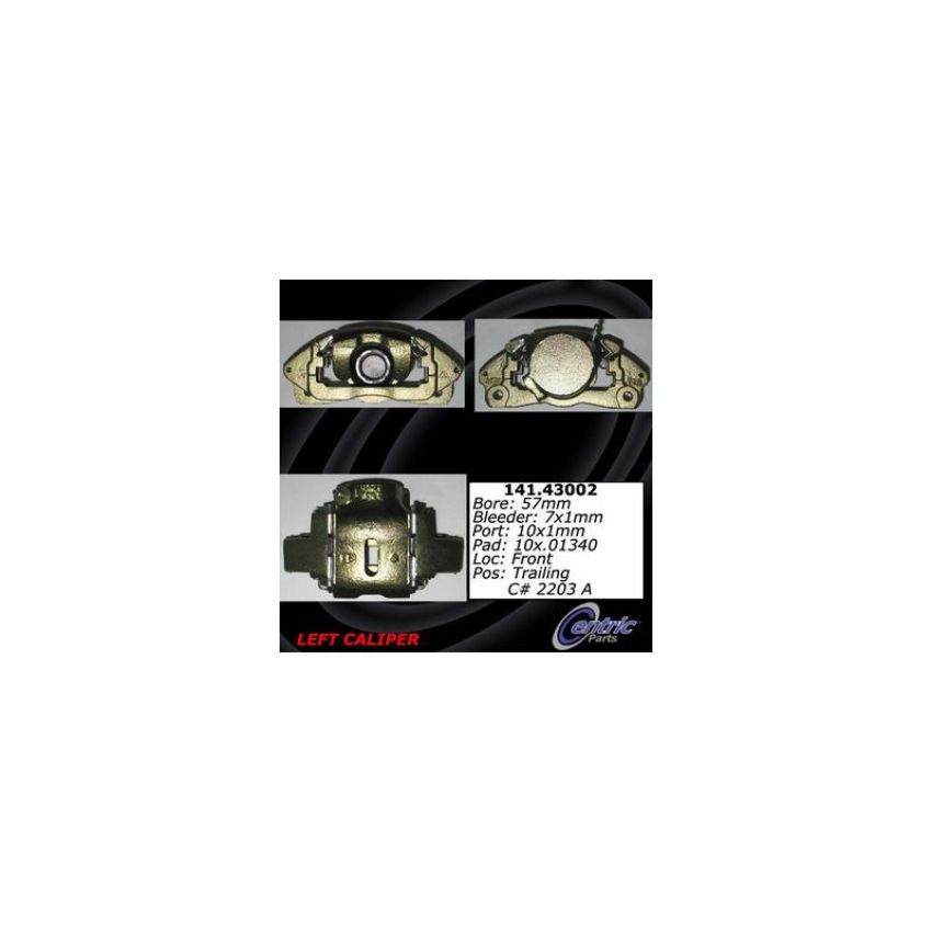 CENTRIC PARTS 141.43002 Centric Semi-Loaded Brake Caliper