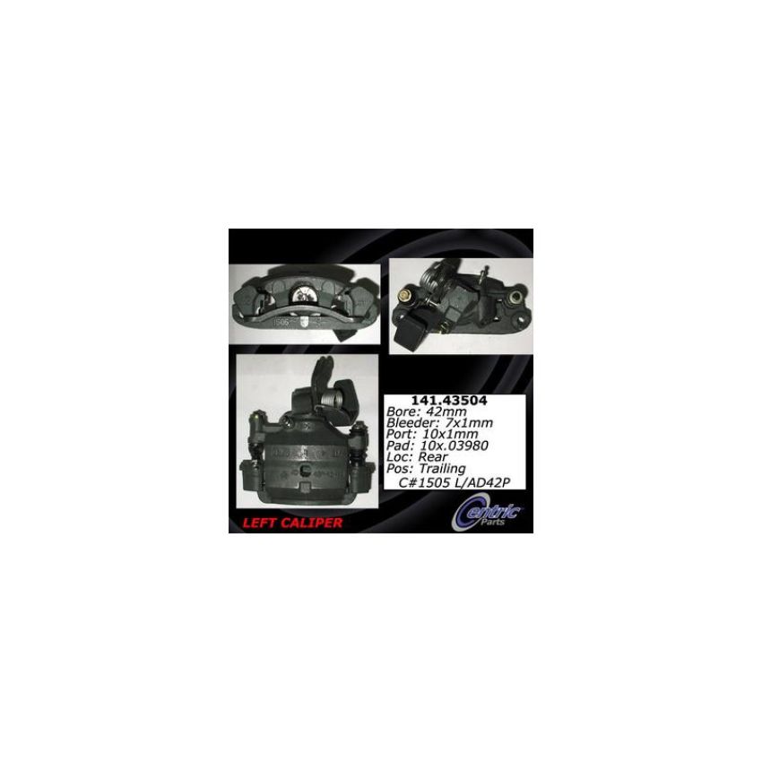 CENTRIC PARTS 141.43504 Centric Semi-Loaded Brake Caliper