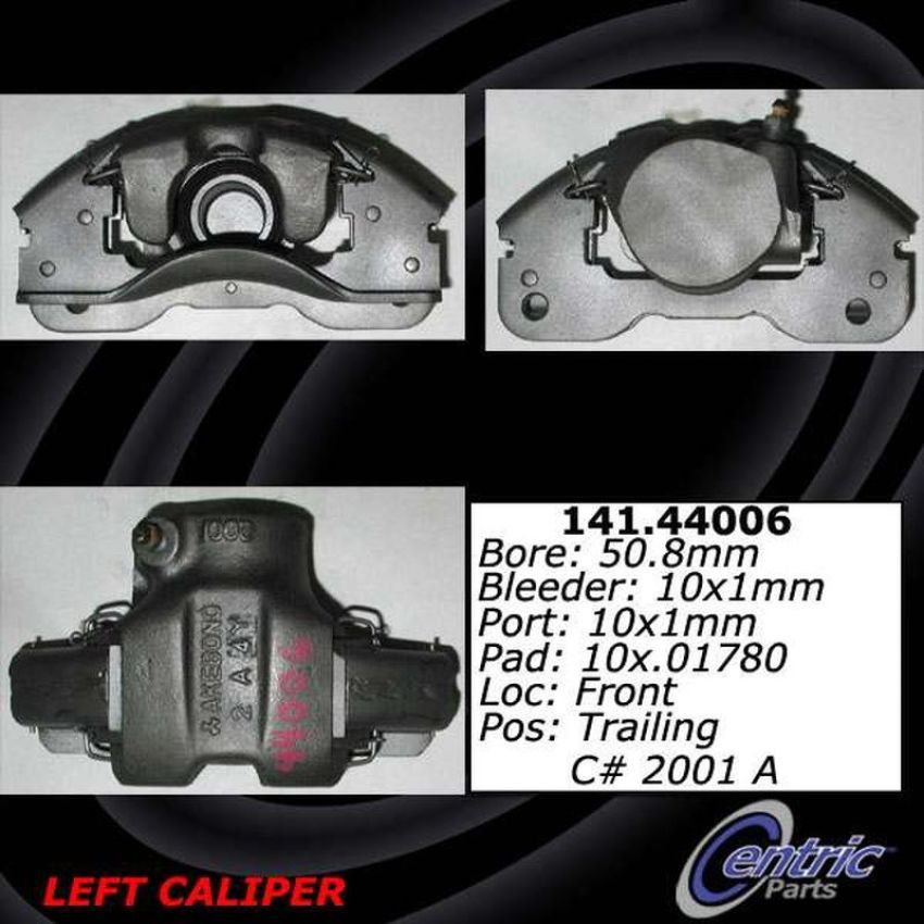 CENTRIC PARTS 141.44005 Centric Semi-Loaded Brake Caliper