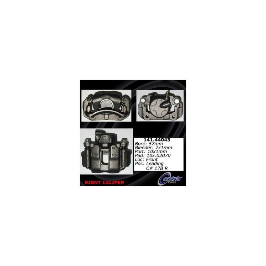 CENTRIC PARTS 141.44043 Centric Semi-Loaded Brake Caliper