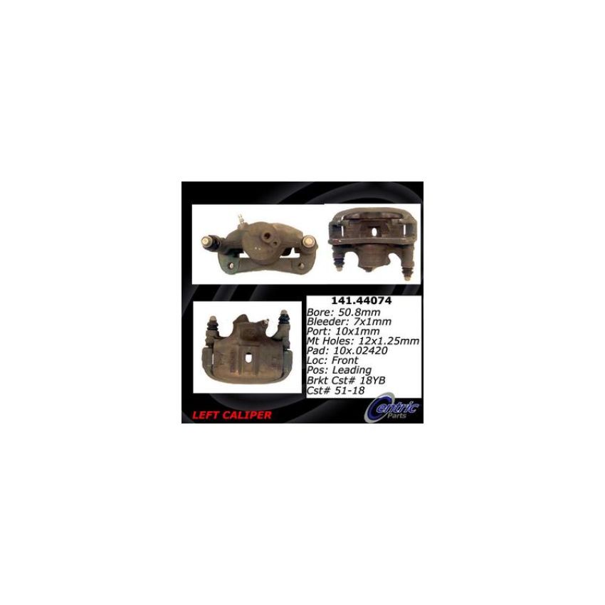 CENTRIC PARTS 141.44074 Centric Semi-Loaded Brake Caliper