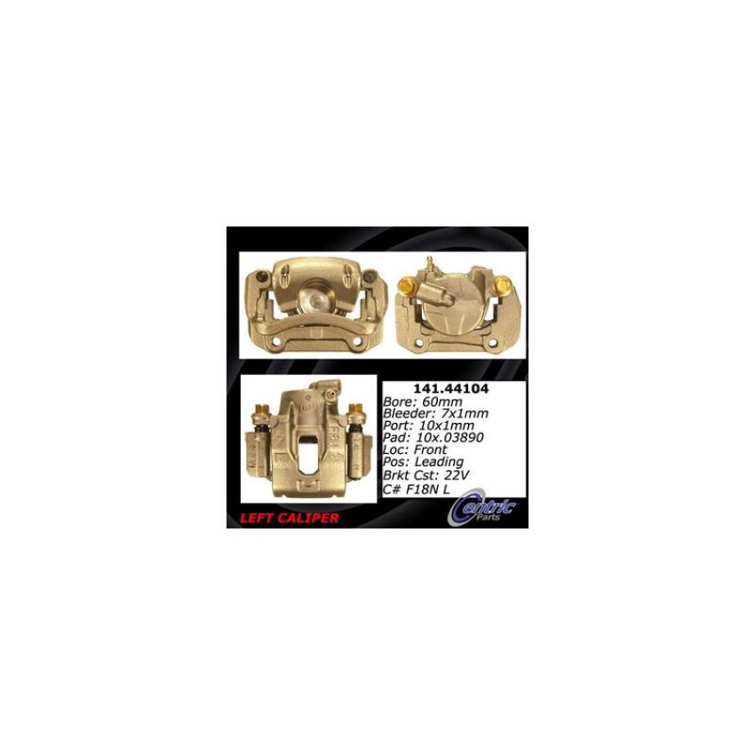 CENTRIC PARTS 141.44104 Centric Semi-Loaded Brake Caliper