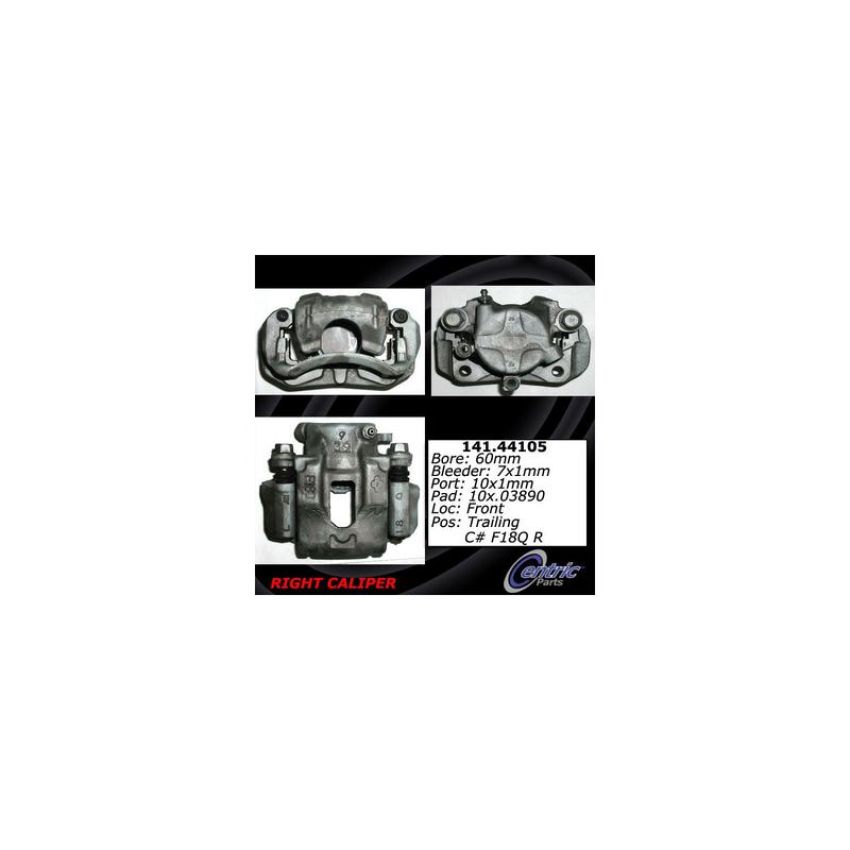 CENTRIC PARTS 141.44105 Centric Semi-Loaded Brake Caliper