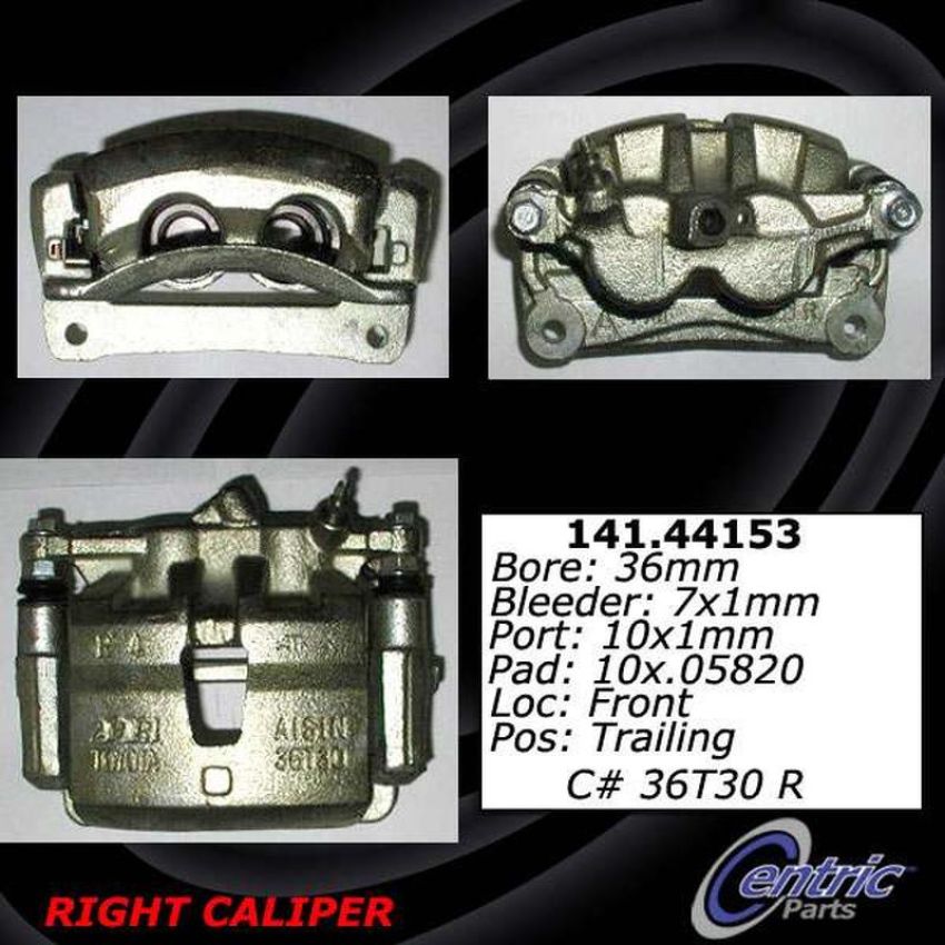 CENTRIC PARTS 141.44154 Centric Semi-Loaded Brake Caliper