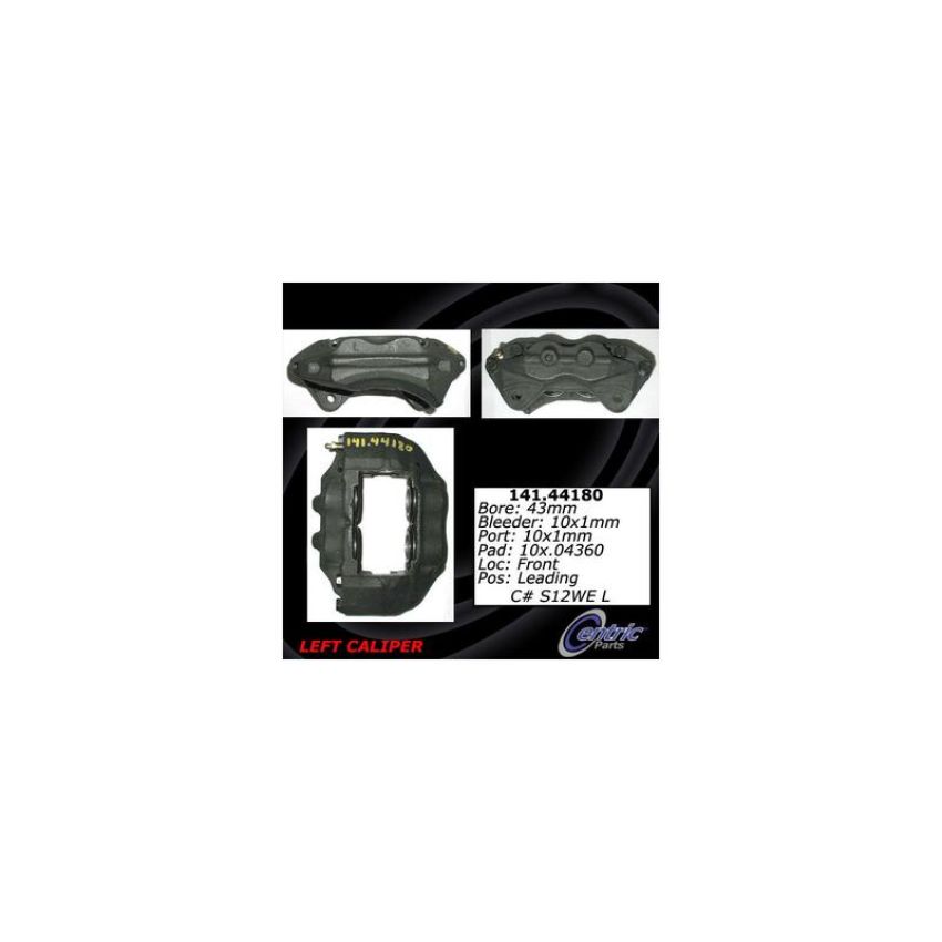 CENTRIC PARTS 141.44180 Centric Semi-Loaded Brake Caliper