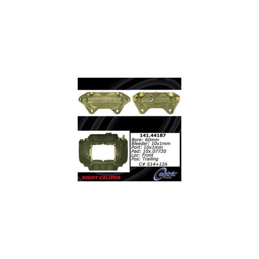 CENTRIC PARTS 141.44187 Centric Semi-Loaded Brake Caliper
