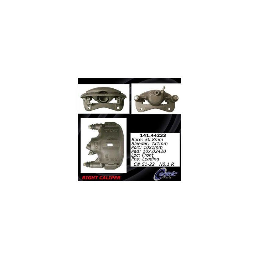 CENTRIC PARTS 141.44233 Centric Semi-Loaded Brake Caliper