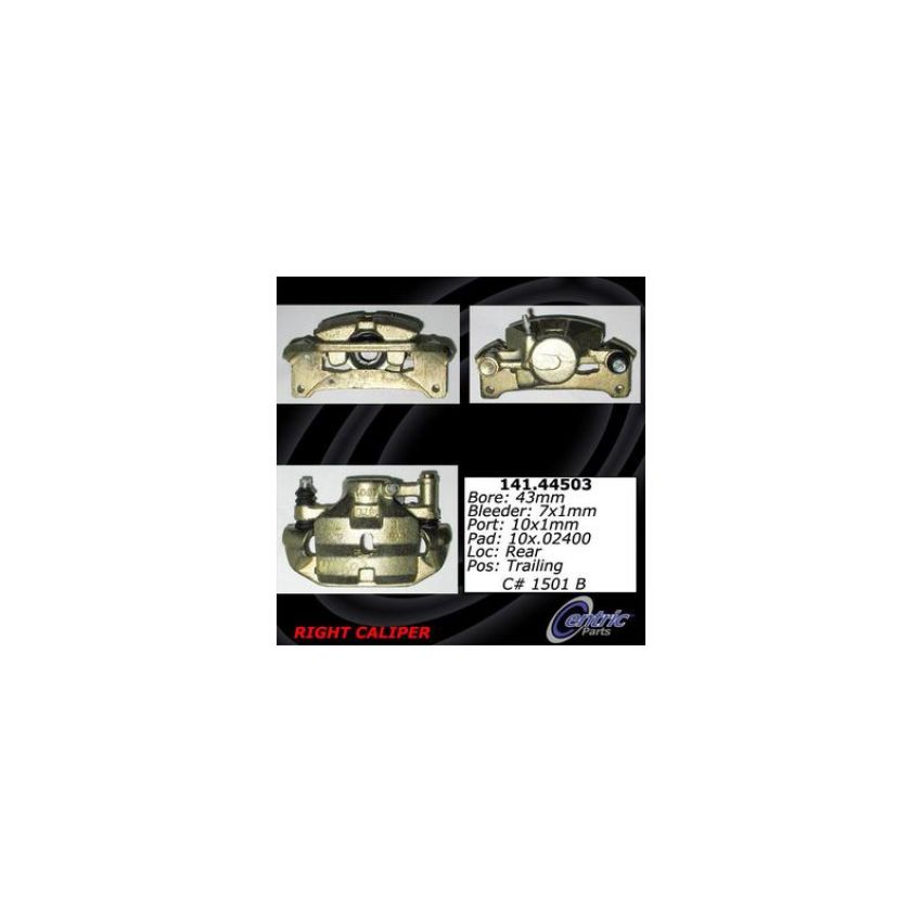 CENTRIC PARTS 141.44503 Centric Semi-Loaded Brake Caliper