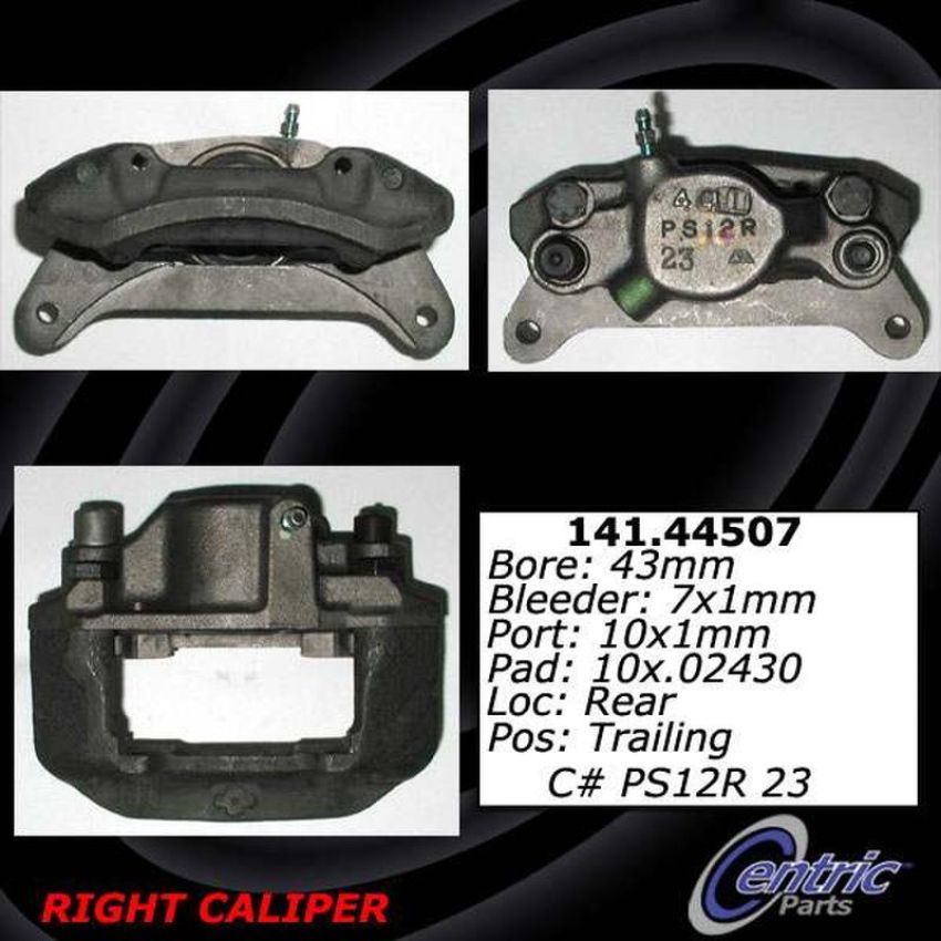 CENTRIC PARTS 141.44508 Centric Semi-Loaded Brake Caliper