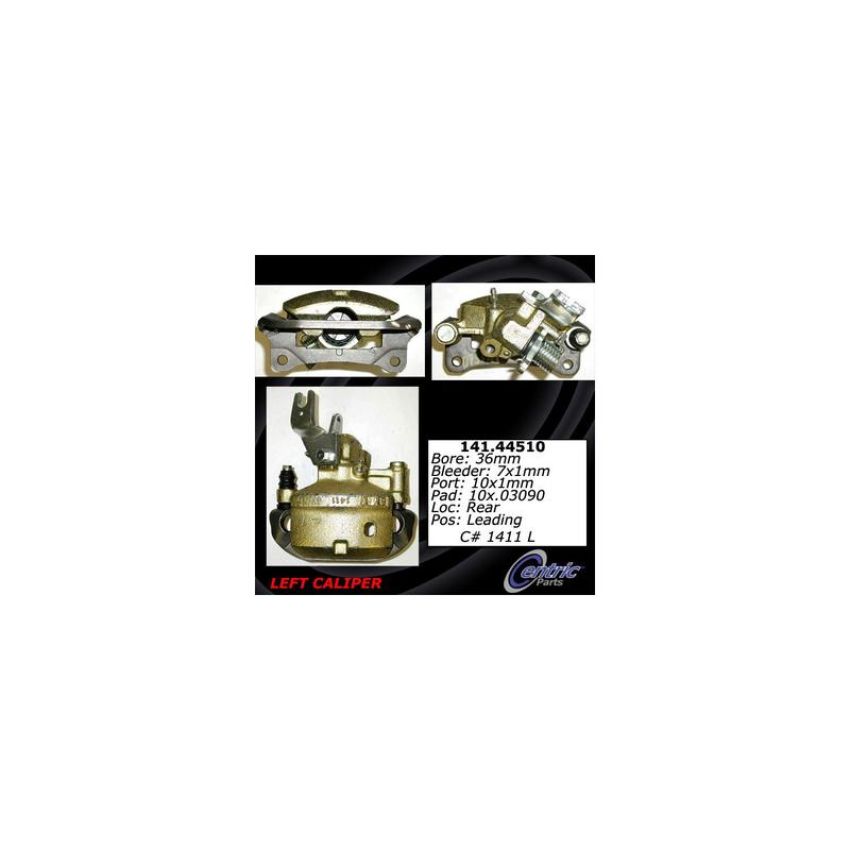 CENTRIC PARTS 141.44510 Centric Semi-Loaded Brake Caliper