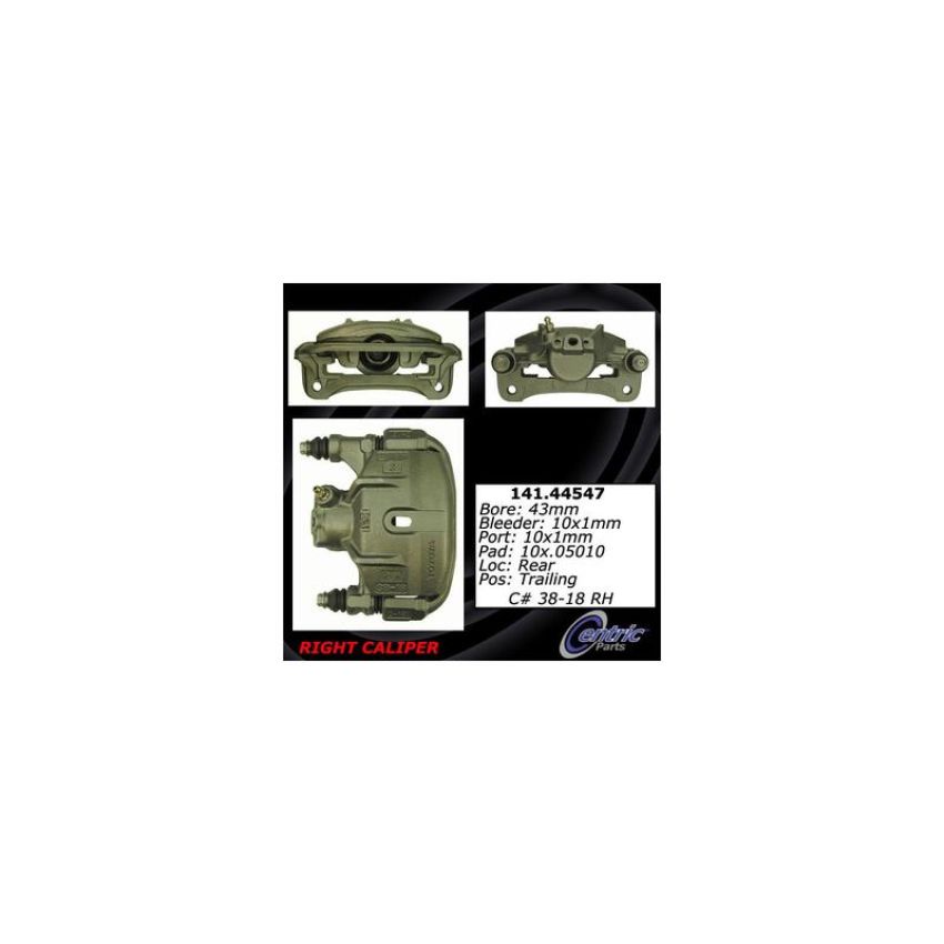 CENTRIC PARTS 141.44547 Centric Semi-Loaded Brake Caliper