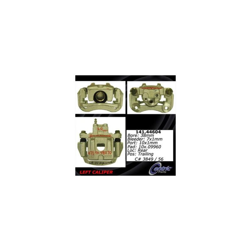 CENTRIC PARTS 141.44604 Centric Semi-Loaded Brake Caliper