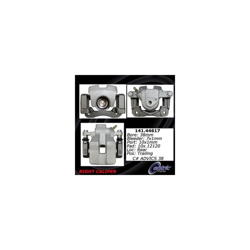 CENTRIC PARTS 141.44617 Centric Semi-Loaded Brake Caliper