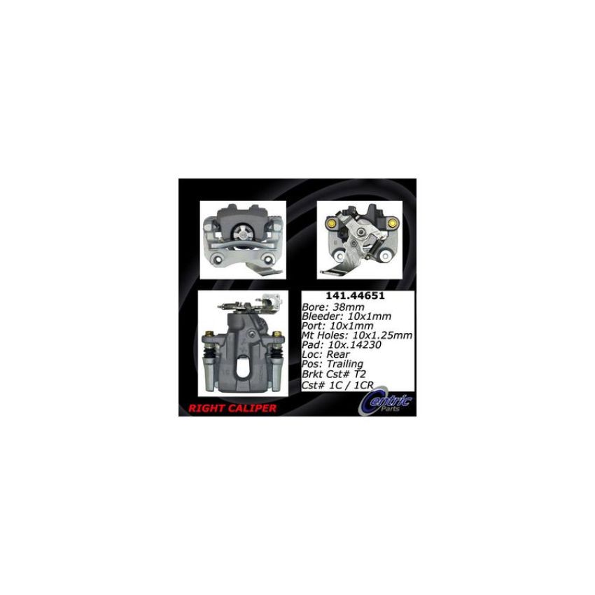 CENTRIC PARTS 141.44651 Centric Semi-Loaded Brake Caliper