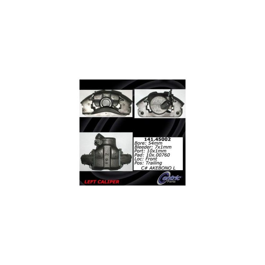 CENTRIC PARTS 141.45002 Centric Semi-Loaded Brake Caliper