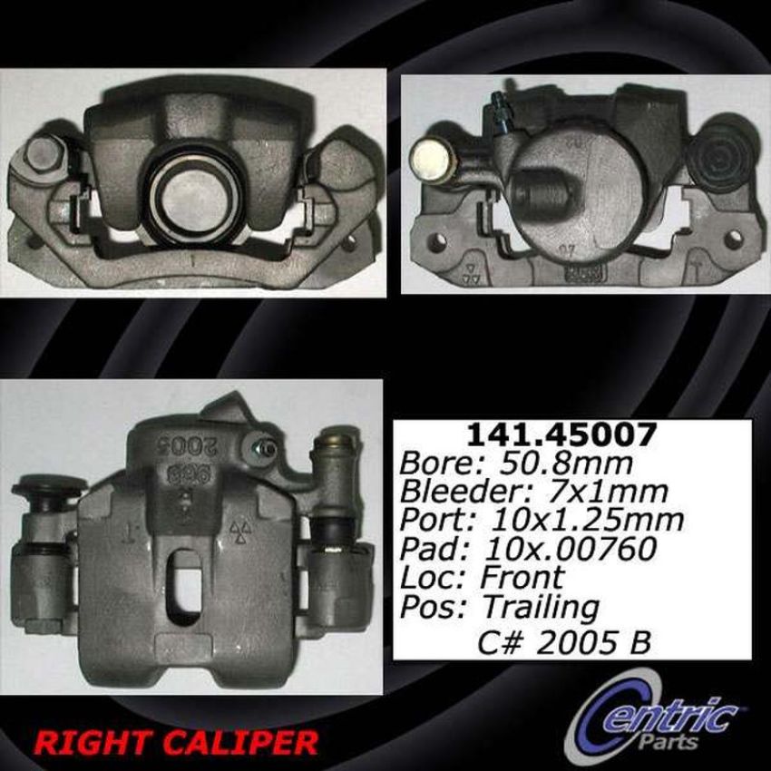 CENTRIC PARTS 141.45008 Centric Semi-Loaded Brake Caliper