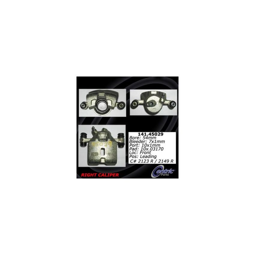 CENTRIC PARTS 141.45029 Centric Semi-Loaded Brake Caliper