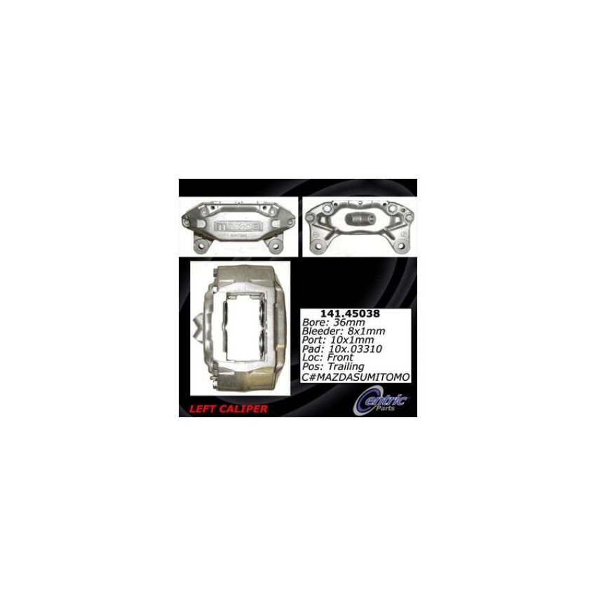 CENTRIC PARTS 141.45038 Centric Semi-Loaded Brake Caliper