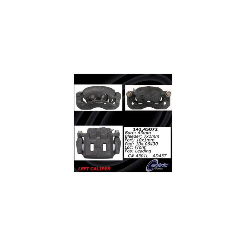 CENTRIC PARTS 141.45072 Centric Semi-Loaded Brake Caliper