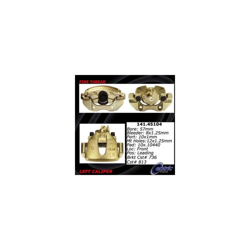 CENTRIC PARTS 141.45104 Centric Semi-Loaded Brake Caliper