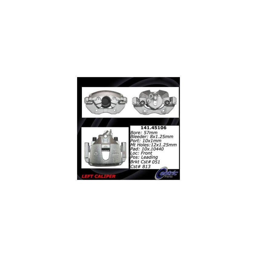 CENTRIC PARTS 141.45106 Centric Semi-Loaded Brake Caliper