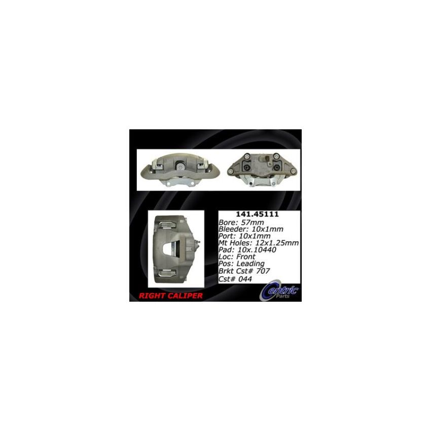 CENTRIC PARTS 141.45111 Centric Semi-Loaded Brake Caliper