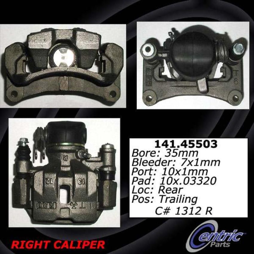 CENTRIC PARTS 141.45504 Centric Semi-Loaded Brake Caliper