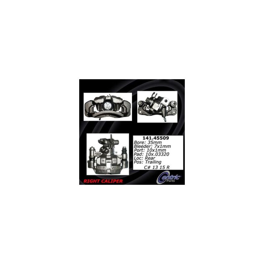 CENTRIC PARTS 141.45509 Centric Semi-Loaded Brake Caliper