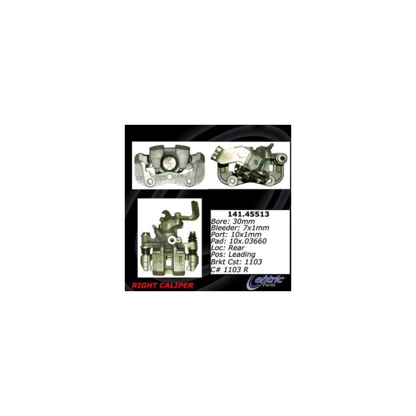 CENTRIC PARTS 141.45513 Centric Semi-Loaded Brake Caliper