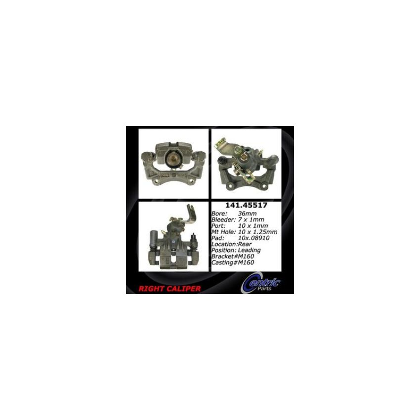 CENTRIC PARTS 141.45517 Centric Semi-Loaded Brake Caliper