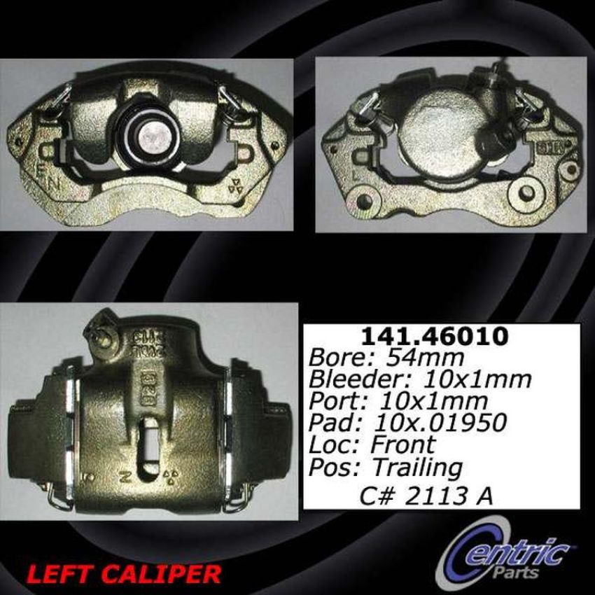CENTRIC PARTS 141.46009 Centric Semi-Loaded Brake Caliper