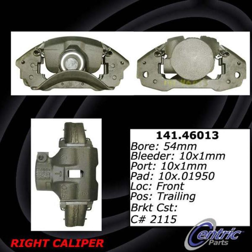 CENTRIC PARTS 141.46014 Centric Semi-Loaded Brake Caliper