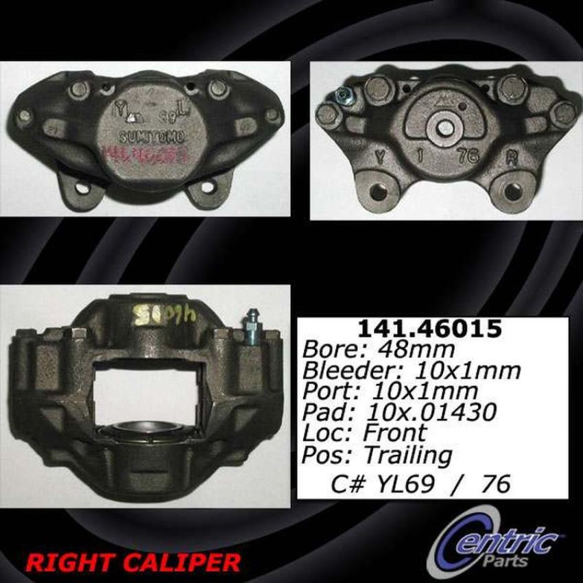 CENTRIC PARTS 141.46016 Centric Semi-Loaded Brake Caliper