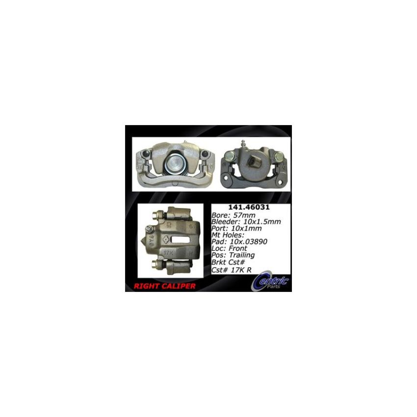 CENTRIC PARTS 141.46031 Centric Semi-Loaded Brake Caliper