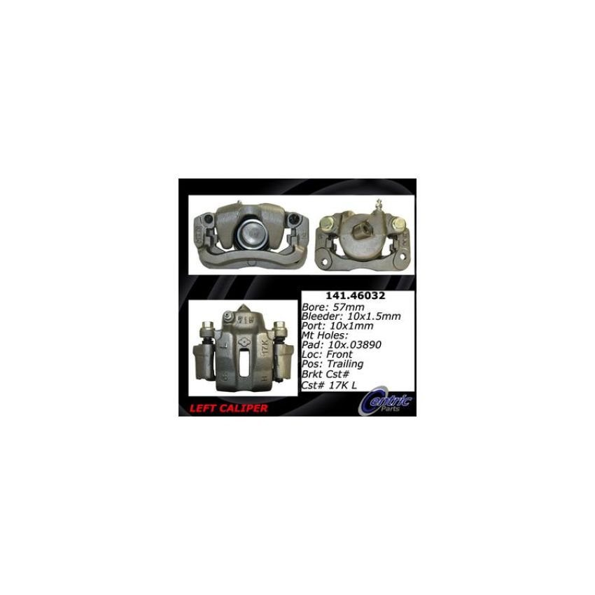 CENTRIC PARTS 141.46032 Centric Semi-Loaded Brake Caliper