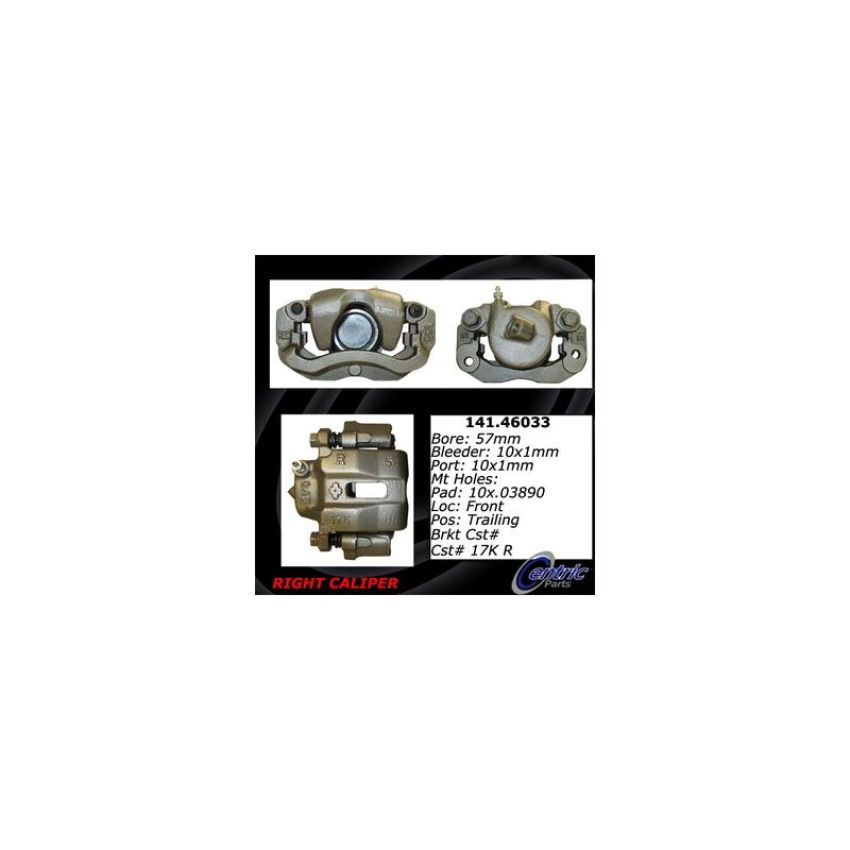 CENTRIC PARTS 141.46033 Centric Semi-Loaded Brake Caliper
