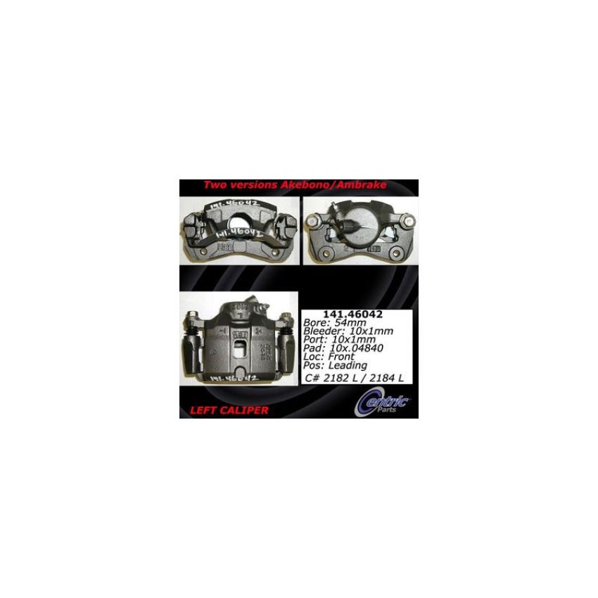 CENTRIC PARTS 141.46042 Centric Semi-Loaded Brake Caliper