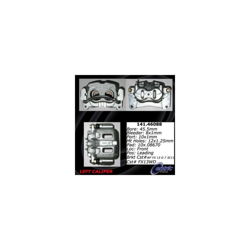 CENTRIC PARTS 141.46088 Centric Semi-Loaded Brake Caliper