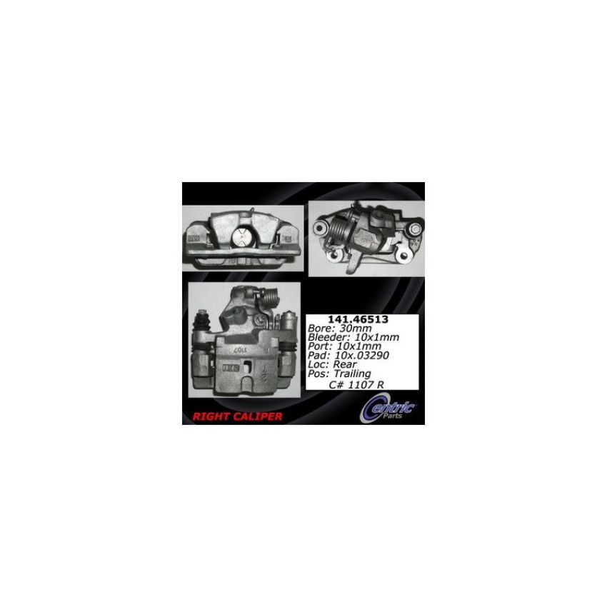 CENTRIC PARTS 141.46513 Centric Semi-Loaded Brake Caliper