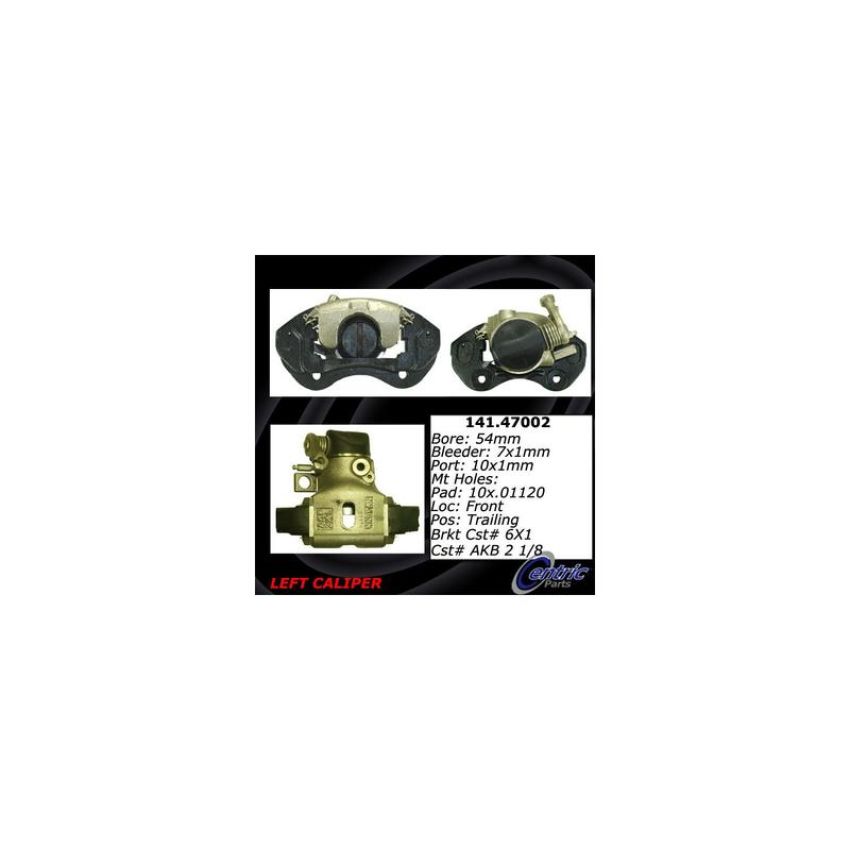CENTRIC PARTS 141.47002 Centric Semi-Loaded Brake Caliper