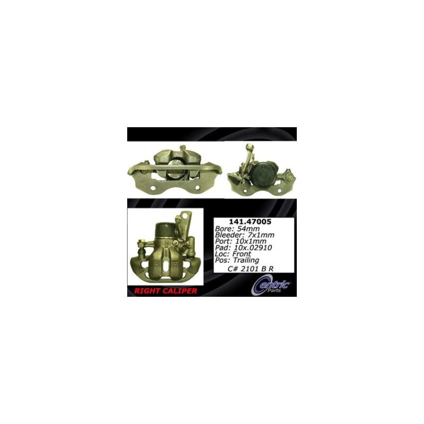 CENTRIC PARTS 141.47005 Centric Semi-Loaded Brake Caliper