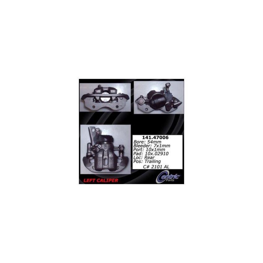 CENTRIC PARTS 141.47006 Centric Semi-Loaded Brake Caliper